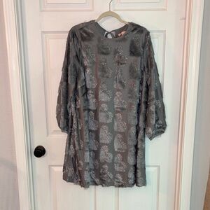 Hutch Gray and Silver Mini Dress